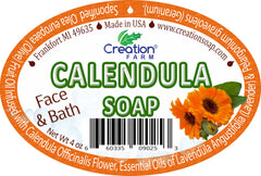 Calendula Soap Two 4 oz Bar Pack by Creation Farm.