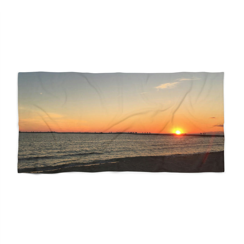 Frankfort Pier at Sunset Beach Towel.