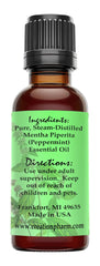 Peppermint Essential Oil 30 ml - 100% Pure - Aceite de Mentha - Creation Pharm