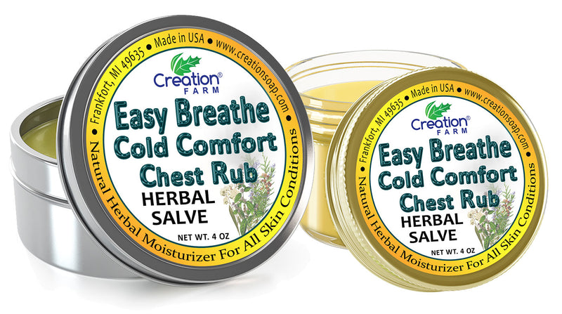 Easy Breathe Cold Comfort Chest Rub - Herbal Balm from Creation Farm - Creation Pharm