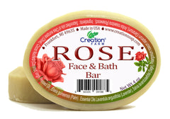 Rose Face & Bath Soap - Two 4 oz Bar Pack by Creation Farm - Creation Pharm