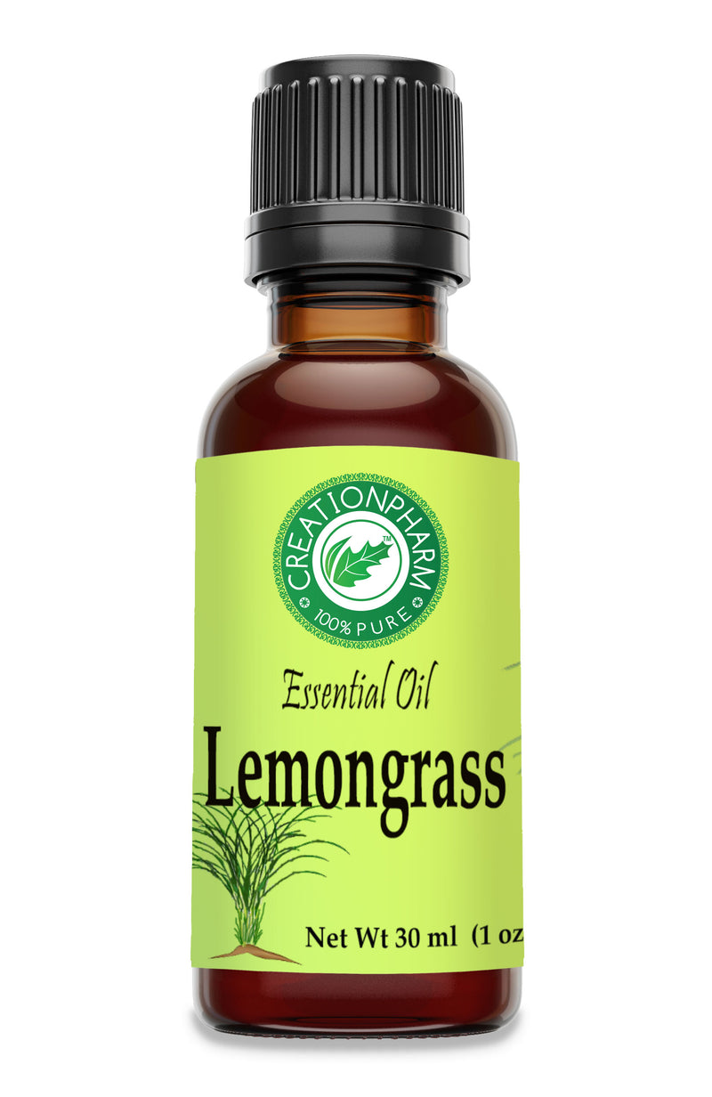 Lemongrass Essential Oil - 100% Pure - Aceite La hierba de limon -  Diffuser & Aromatherapy - Creation Pharm