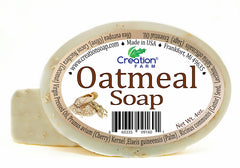 Oatmeal Soap - 100% Pure Botanical Soap 4 oz Bar (Two 4 oz Bar Pack) from Creation Farm - Creation Pharm
