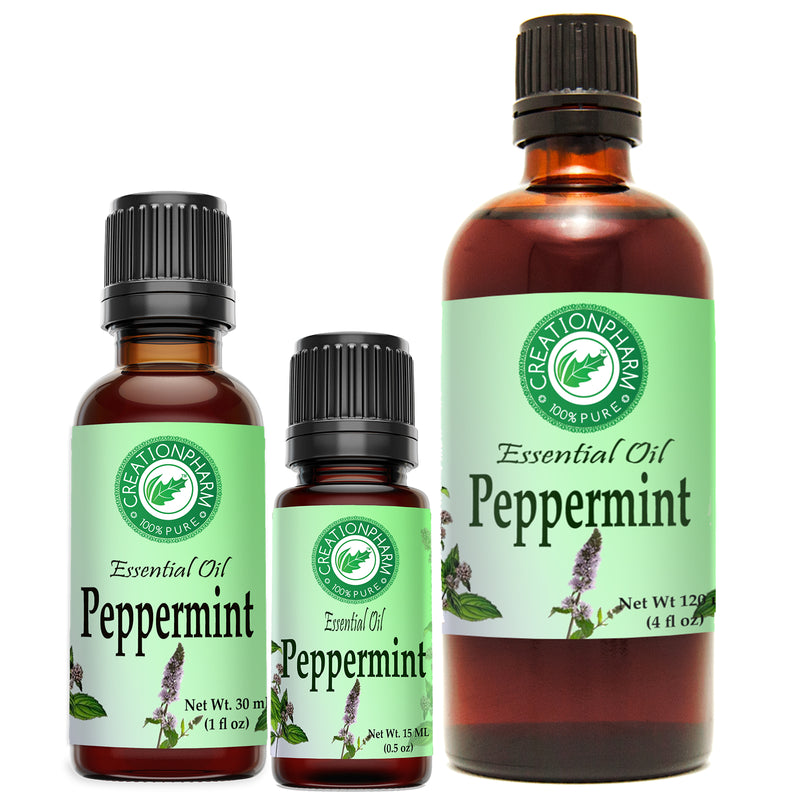 Peppermint Oil 4 oz - 100% Pure Mentha Piperita Creation Pharm - Creation Pharm